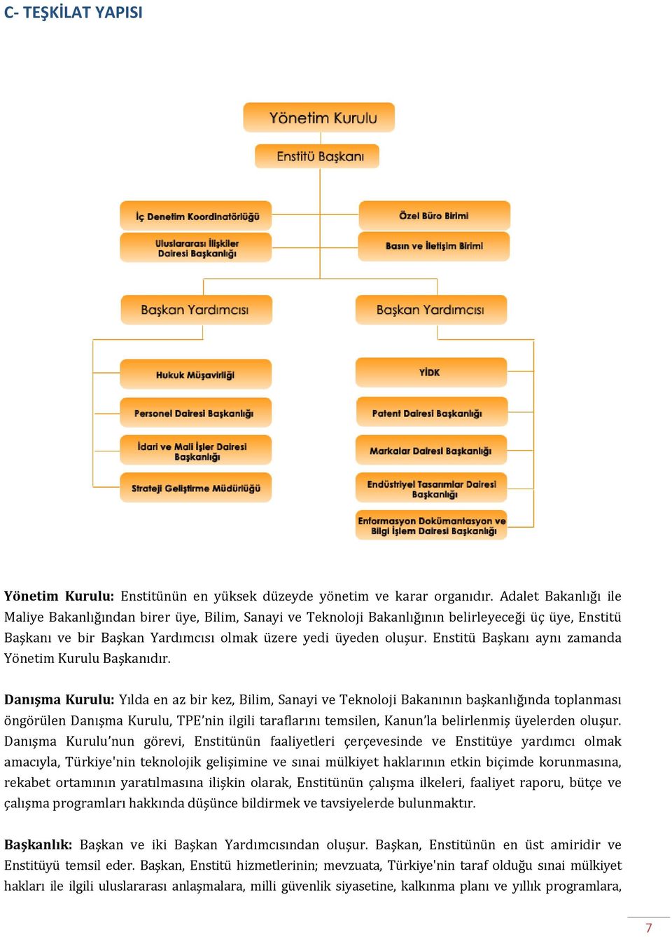 Enstitü Başkanı aynı zamanda Yönetim Kurulu Başkanıdır.