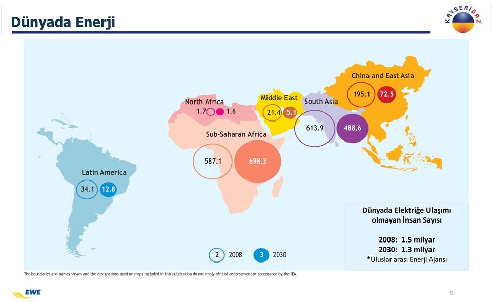 Sayısı 2008: 1.5 milyar 2030: 1.