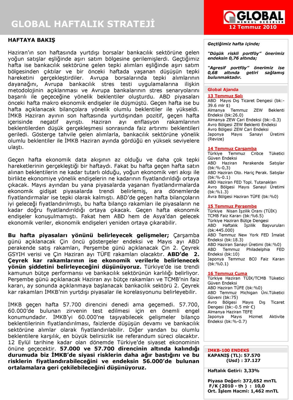 Avrupa borsalarında tepki alımlarının dayanağını, Avrupa bankacılık stres testi uygulamalarına ilişkin metodolojinin açıklanması ve Avrupa bankalarının stres senaryolarını başarılı ile geçeceğine