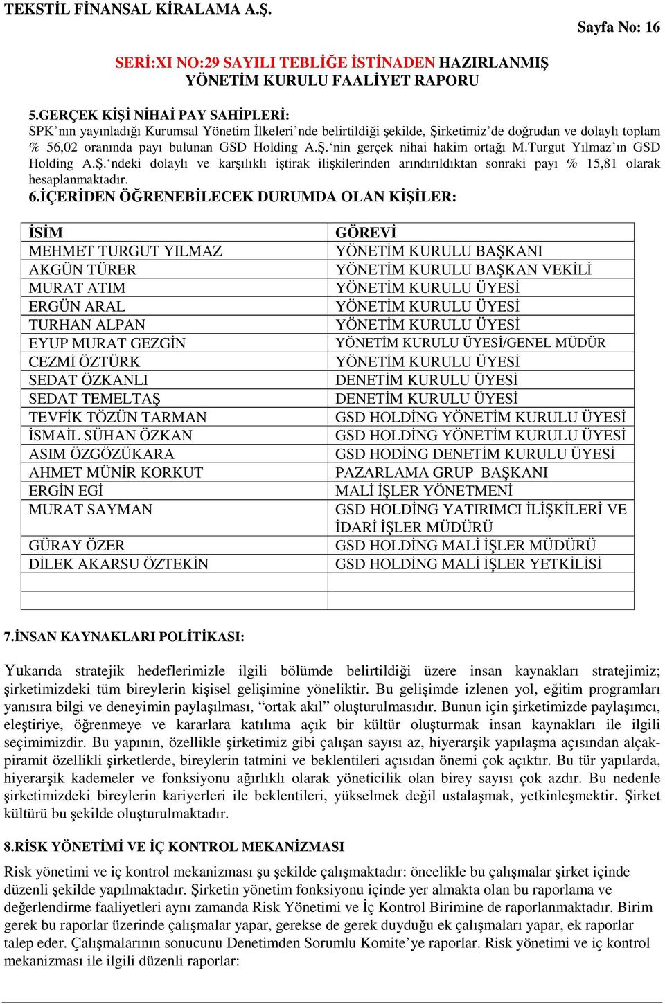 ÇERDEN ÖRENEBLECEK DURUMDA OLAN KLER: SM MEHMET TURGUT YILMAZ AKGÜN TÜRER MURAT ATIM ERGÜN ARAL TURHAN ALPAN EYUP MURAT GEZGN CEZM ÖZTÜRK SEDAT ÖZKANLI SEDAT TEMELTA TEVFK TÖZÜN TARMAN SMAL SÜHAN