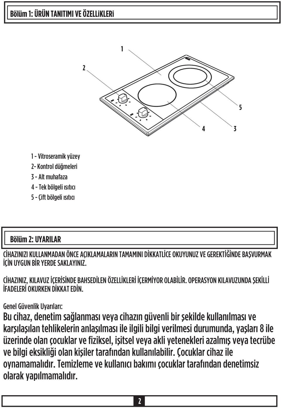 OPERASYON KILAVUZUNDA ÞEKÝLLÝ ÝFADELERÝ OKURKEN DÝKKAT EDÝN.