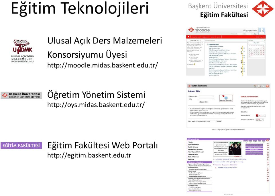 tr/ midas edu tr/ Öğretim Yönetim Sistemii http://oys.midas.baskent.