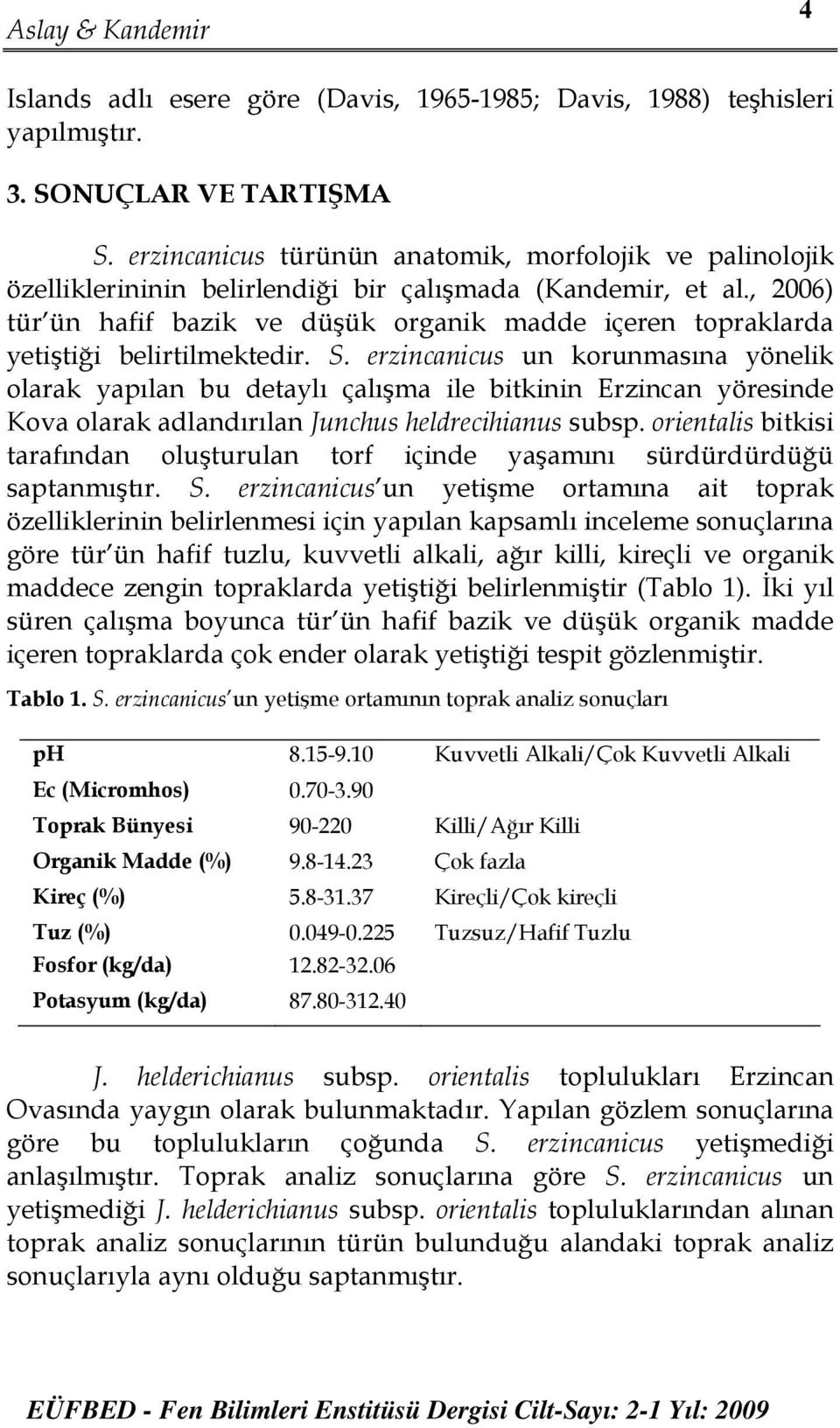 , 2006) tür ün hafif bazik ve düşük organik madde içeren topraklarda yetiştiği belirtilmektedir. S.