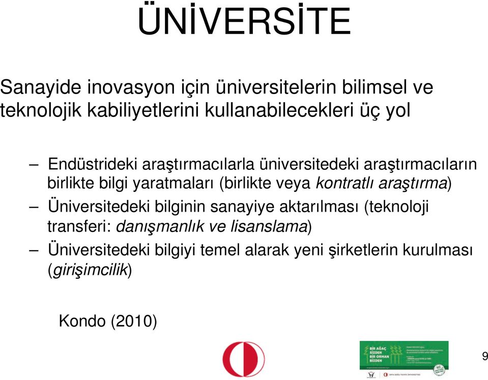 yol! Endüstrideki ara#tırmacılarla üniversitedeki ara#tırmacıların birlikte bilgi yaratmaları (birlikte