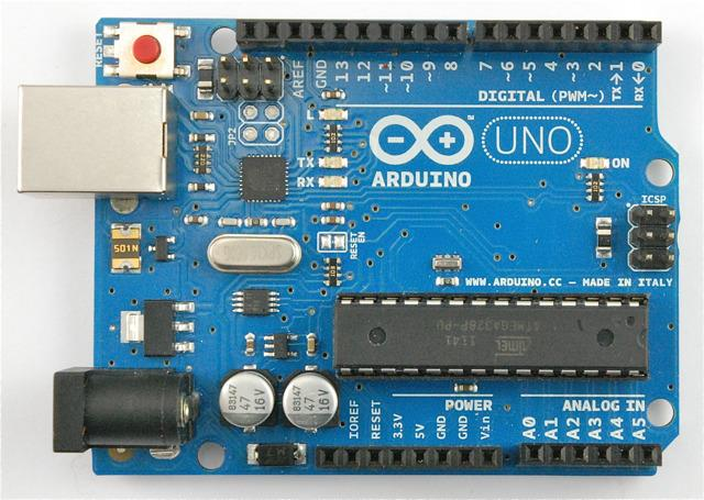 Bölüm 1: MİKRODENETLEYİCİ VE ELEMANLARI Konu 1.4: ÇEŞİTLİ ARDUINO KARTLARI Arduino Uno Arduino Uno 14 adet dijital giriş / çıkış, bu çıkışlardan 6 tanesi PWM çıkışı olarak kullanılır.