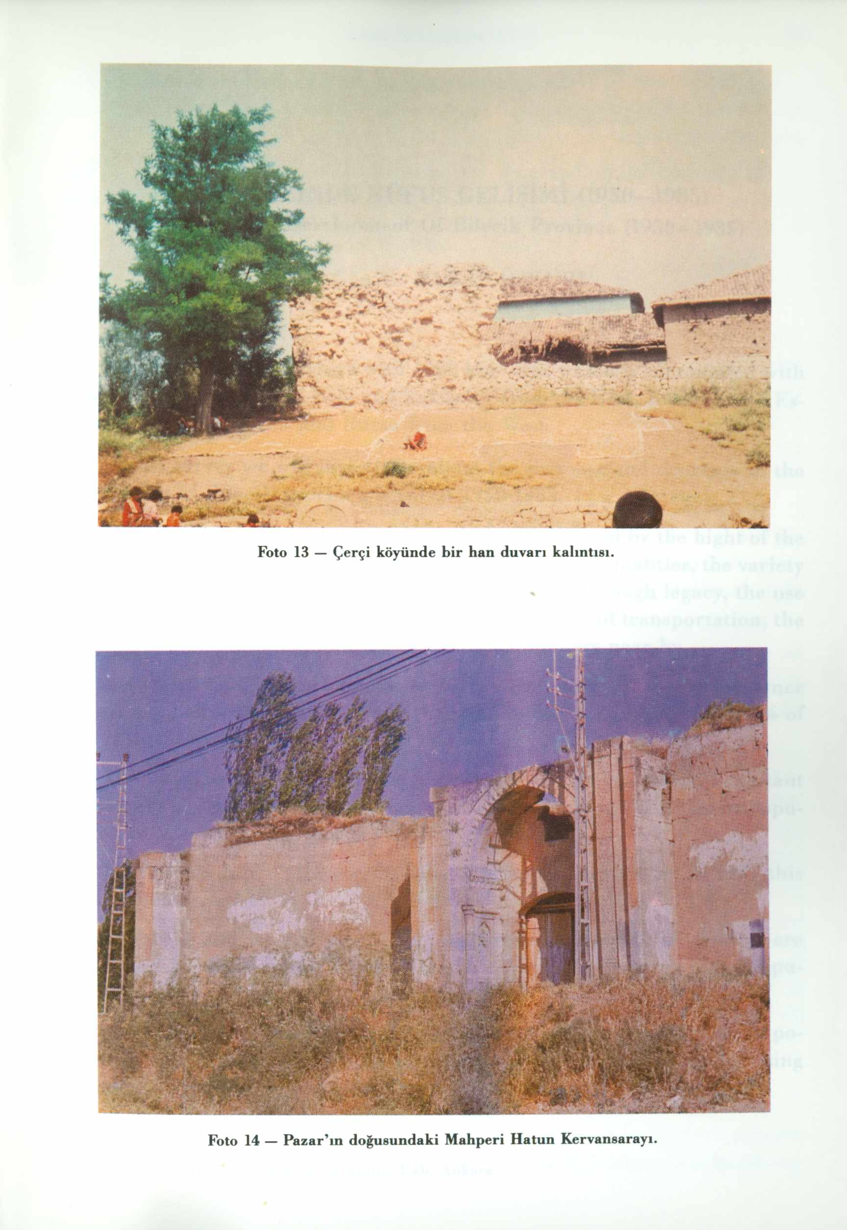 Foto 13 Çerçi köyünde bir han duvarı kalıntısı.