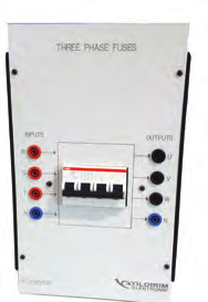 Y-0035 Güç Elektroniği Eğitim Seti Power Electronics Training Set Yük Modülleri / Load Modules Y-0035-018 Yük Modülü - Rezistif 30cm x 18cm yalıtkan panelli 25cm x 18cm x 12,5cm plastik kutulu