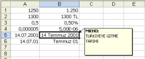 HÜCREYE AÇIKLAMA EKLEME.. 1. Açıklama yapacağınız hücreye girin. 2. "Ekle"(Insert) menüsünden "Açıklama" (Comment) komutunu tıklatın. 3. Karşınıza gelen kutuya açıklamanızı yazın. 4.