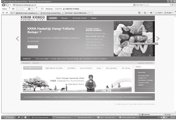 KKKA hastalığının bildirimi için Web tabanlı bildirim sistemi oluşturuldu. Vaka bazlı sürveyans yapılmaktadır.