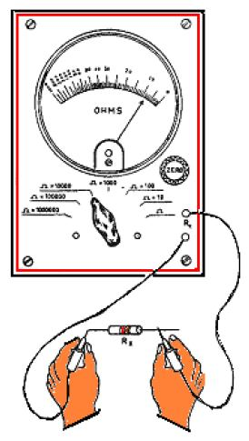 Elektronik devre elemanları Dirençler Direnç kontrolü avometre ile yapılır: 1. Ölçülecek direncin tahmini değerine göre avometrenin skalası seçilir. 2.