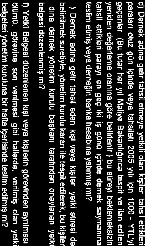 . belgeler; özel kanunlarında belirtilen süreler saklı kalmak üzere, düzenli olarak beş yıl süreyle saklanmış mı?