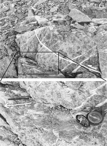 124 Yerbilimleri fiekil 8. kincil k vr mlanma sürecinde oluflan yap sal unsurlar. Figure 8. Structural features that developed during the second folding period.