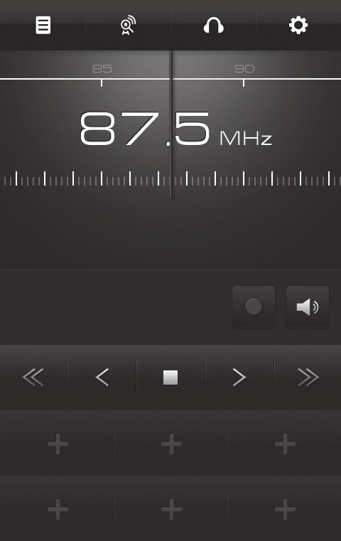 3 Aşağıdaki tuşlarla FM radyoyu kontrol edin: 1 8 2 9 3 10 4 11 5 5 6 6 7 Numara 1 2 3 4 İşlev Mevcut istasyonları taramanızı ve kaydetmenizi sağlar.