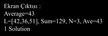 PROLOG (Örnek 8) DOMAINS name,address = string age=integer list=age* PREDICATES nondeterm person(name, address, age) sumlist(list,age,integer) CLAUSES sumlist([],0,0).