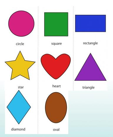 We learned shapes with enjoyable