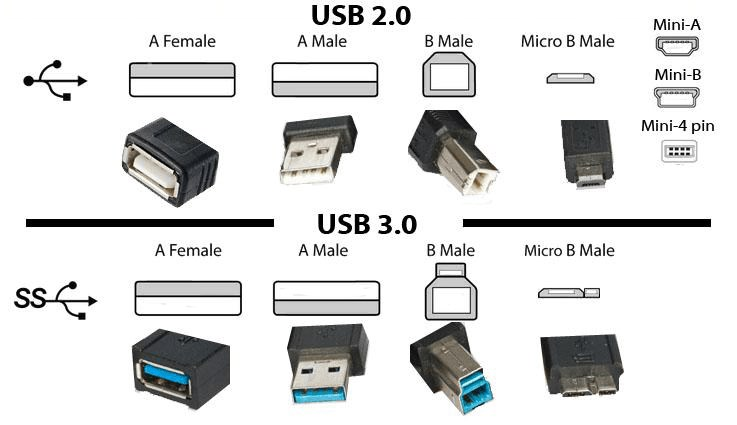 USB3.1 Type C: Usb C boyut olarak 8.4 mm genişliğe ve 2.6 mm kalınlığa sahip.