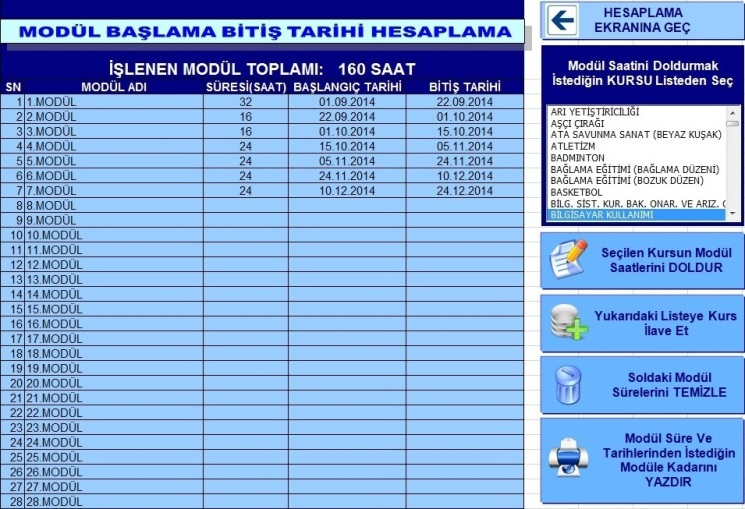 Ücretsiz sürümün tatil günleri 1 yıl ile