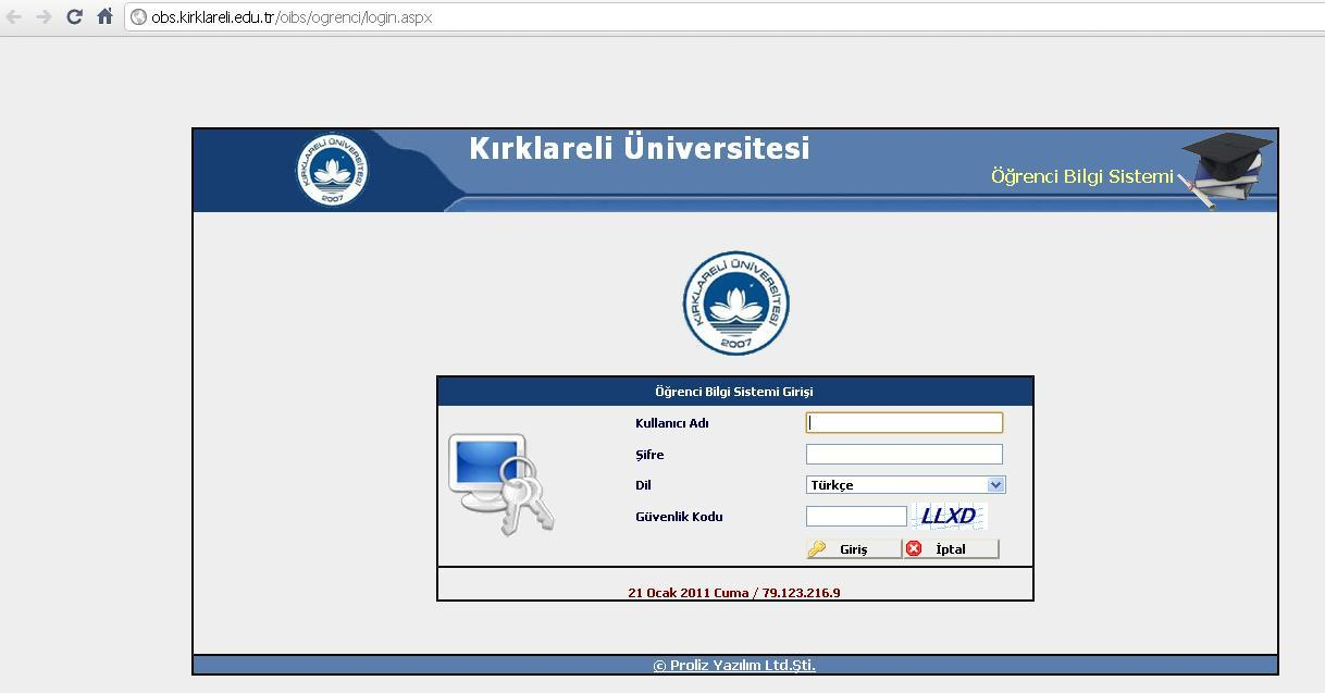 Bu işlemler 09- ŞUBAT 05 tarihleri arasında yapılacaktır.önemli [05] http://obs.kirklareli.edu.tr/oibs/ogrenci/login.