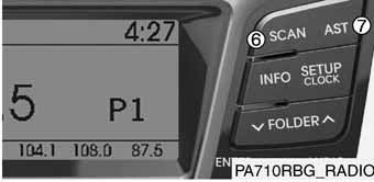 ic RADYO, AYAR, SES fi DDET ve SES KONTROLÜ nün kullan lmas 1. Tuflu FM moduna döner ve dü meye her bas - l flta FM1 ve FM2 olarak de iflir. 2. Tuflu tufluna bas larak, AM kanal n seçer.