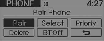 4 Arac n z n özellikleri Bluetooth TELEFON filet M (varsa) 1. VOLUME tuflu: Hoparlör ses seviyesini yükseltir veya azalt r. 2. CALL tuflu: Bir ça r y cevaplar veya aktar r. 3.