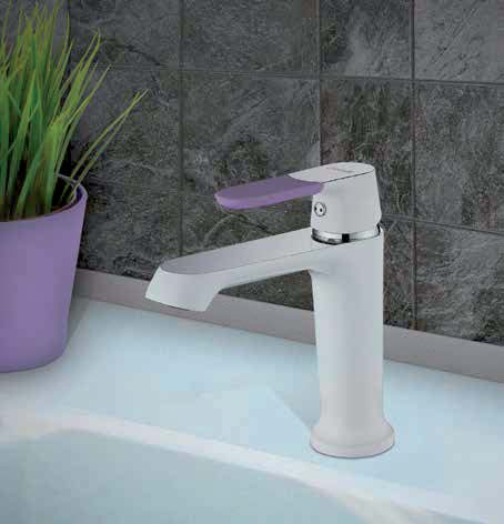 YENİ YENİ SP1500 Slope Lavabo Armatürü - Çıkış ucu uzunluğu 135 mm - Çıkış ucu yüksekliği 110 mm - Uzun ömürlü 40 mm Seramik Kartuş - 3/8 50 cm Flex Hortum ince dişli 205 103 15 35MAX 135 Ø35 35MAX