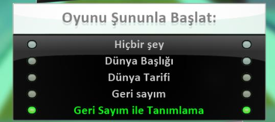 İleri Hız Çarpanı Kodunun başlangıç hızları buradan ayarlanmaktadır. Kodunun başlangıç hız değeri 3,5 olarak belirlenmiştir. Dönüş Hız Çarpanı Kodunun dönüş hız çarpanı buradan ayarlanmaktadır.