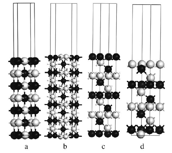 10 Bulk yapıdaki TiN e ait bazı yönelimler Şekil 3.1 de verilmiştir. Şekil 3.1 TiN yapılarının yönelim örnekleri a) (001) 7 katmanlı kesit b) (110) 11 katmanlı kesit c) (111) 13 katmanlı kesit d) (111) 11 katmanlı kesit.
