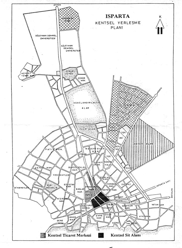 Isparta İli Kentsel Yerleşme Planı İçerisinde Göller Bölgesi TGB nin Yerleşimi TGB2 nolu Teknokent Alanı 1.6.