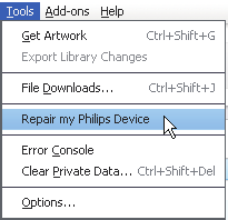 13 Oynatıcının Philips Songbird aracılığıyla onarılması İpucu Oynatıcıyı onardıktan sonra, CD-ROM bölümü ve Philips Songbird kurulum programı, oynatıcıdan kaldırılır.