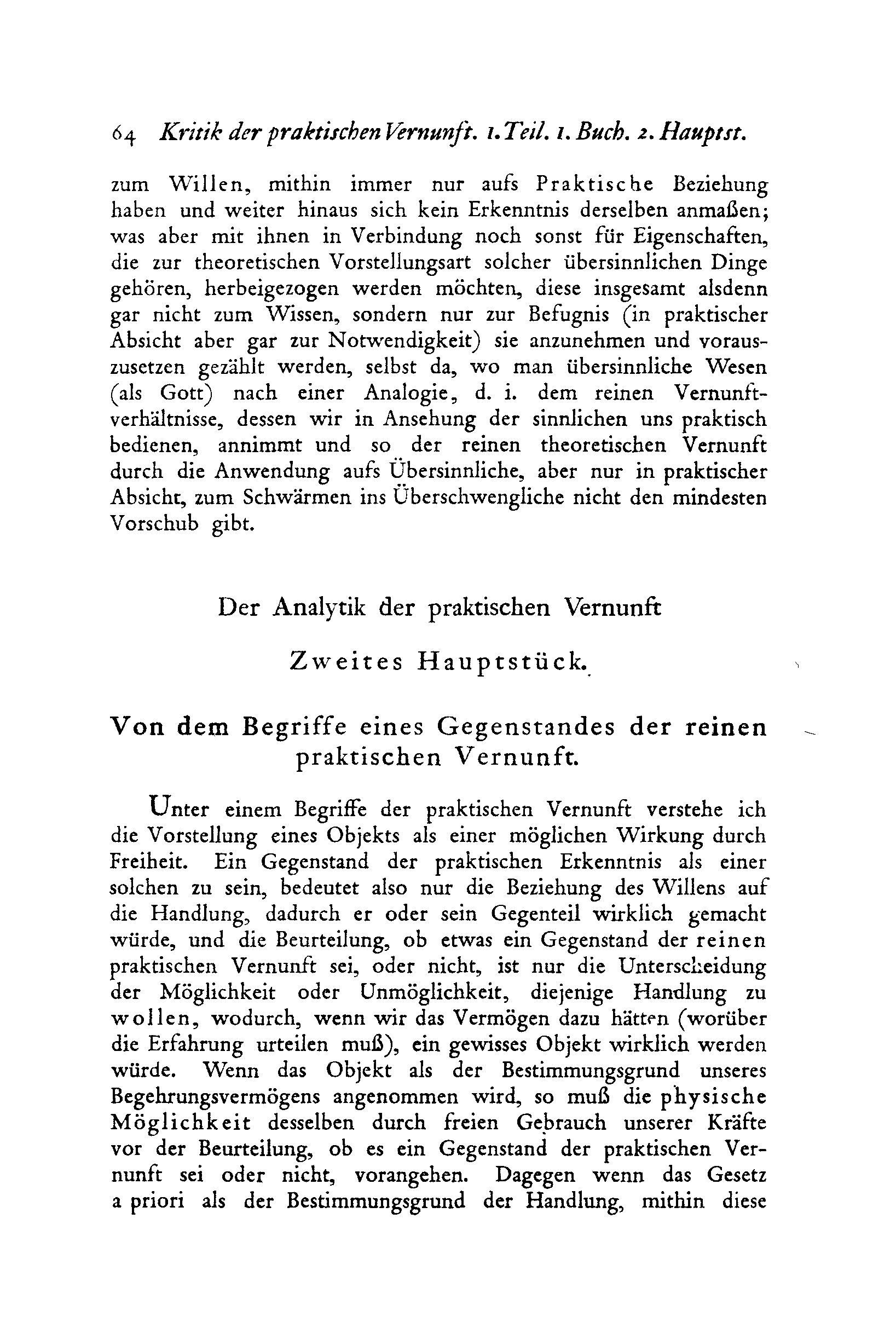 5> o Kritik der praktischen Vernunft. ı. Teil. ı. Buch. 2. Hauptst.