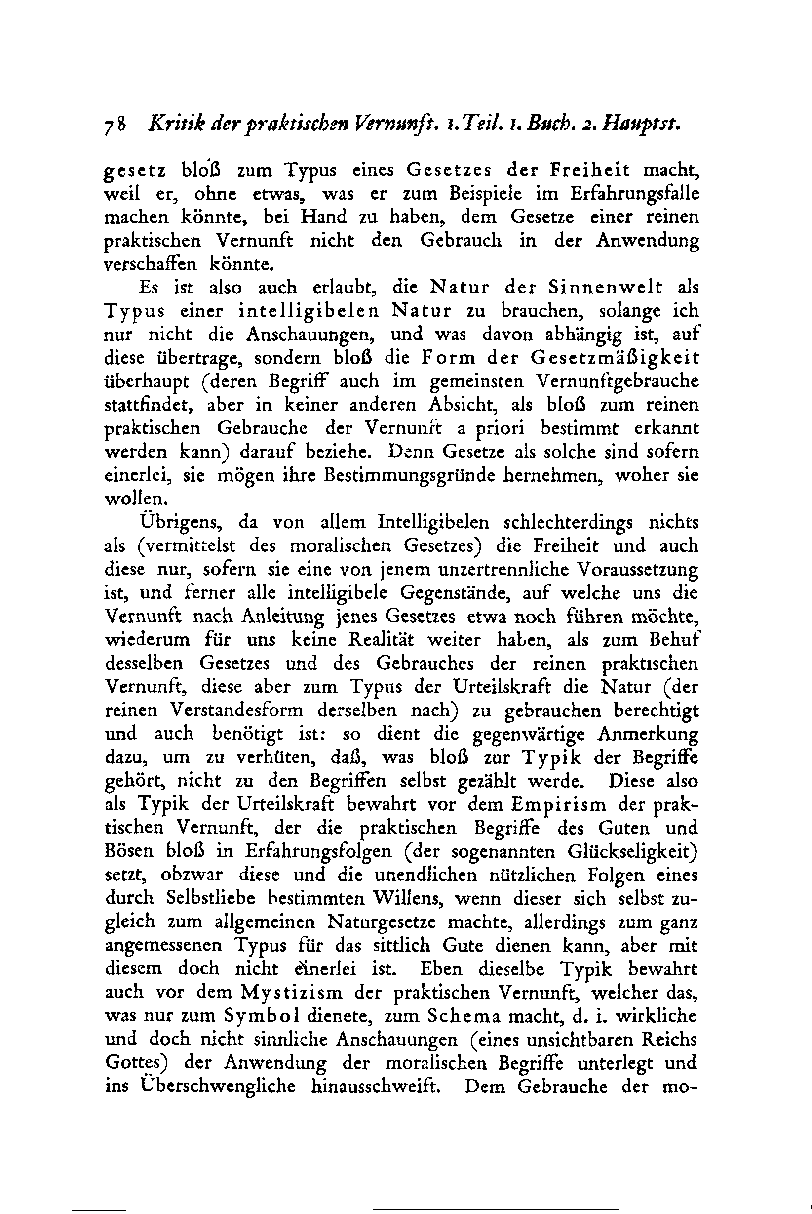 5> o Kritik der praktischen Vernunft. ı. Teil. ı. Buch. 2. Hauptst.