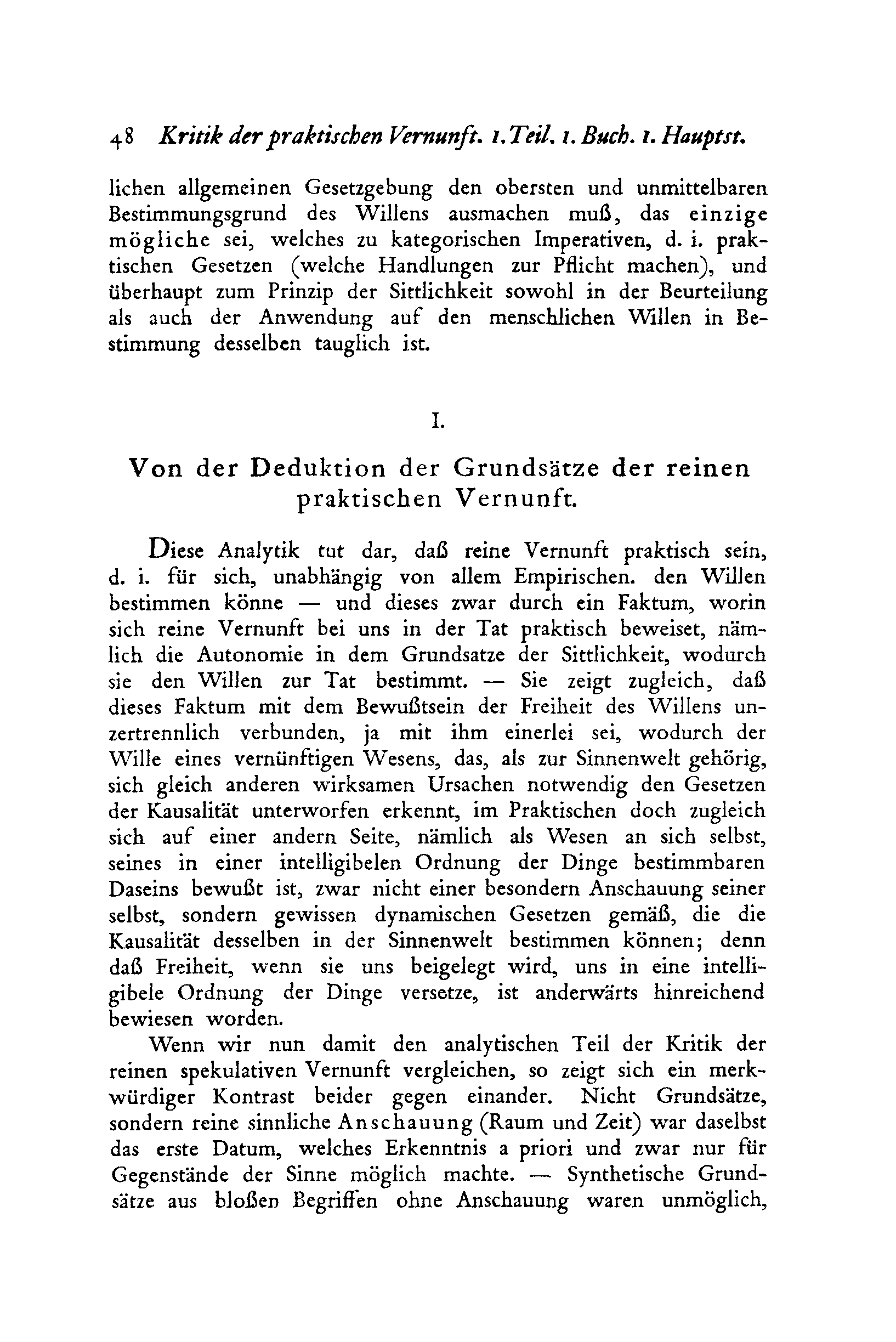 48 Kritik der praktischen Vernunft. 1. Teil. 1. Buch. 1. Hauptst.