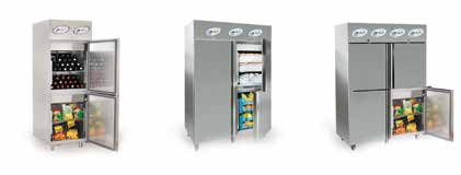 Combination Refrigerators VNL7-H VNL14-3T-H VNL14-4T-H Seçenekler / Options Raf-Shelf 35 Tekerlek Wheels 65 H HACCP Dijital HACCP Digital 70 x 2 T TOUCH Dijital TOUCH Digital 145 x 2 Normal Cam Kapı