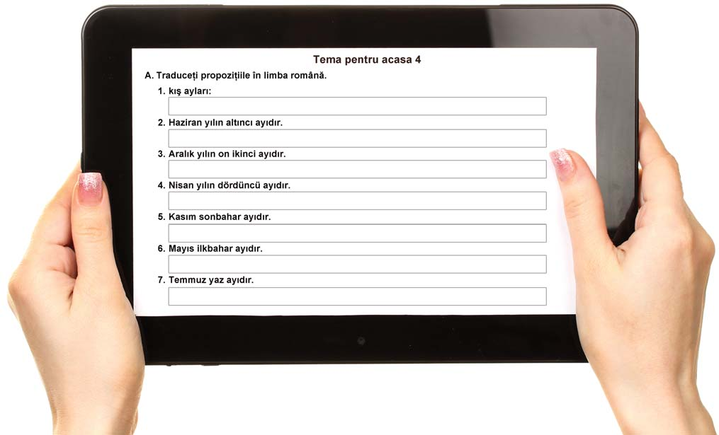 or.ro. Profesorul personal vă va oferi îndrumare pe toată perioada studiului. 1. kış ayları: 2. Haziran yılın altıncı ayıdır. 3. Aralık yılın on ikinci ayıdır. 4. Nisan yılın dördüncü ayıdır. 5.