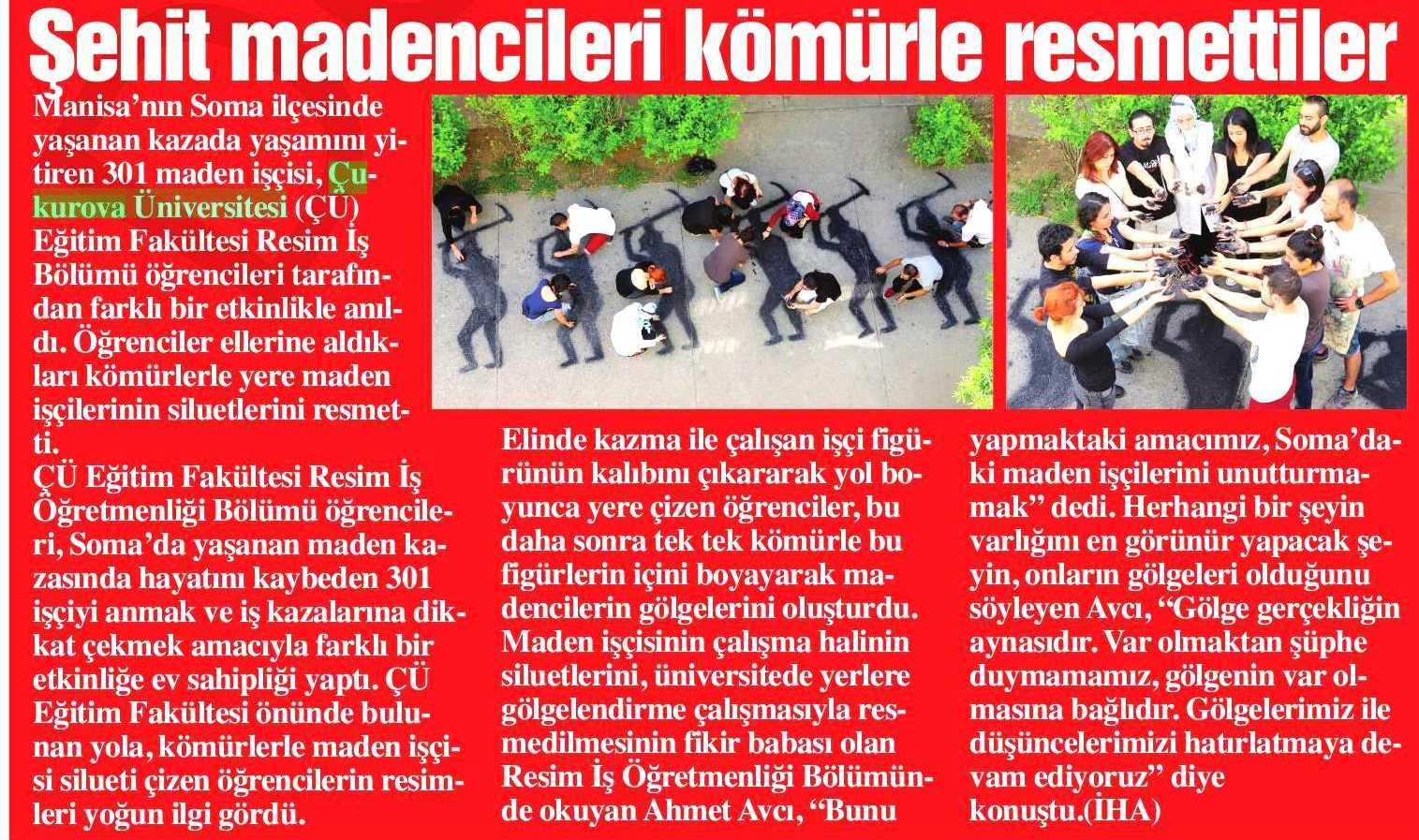 SEHIT MADENCILERI KÖMÜRLE RESMETTILER P.