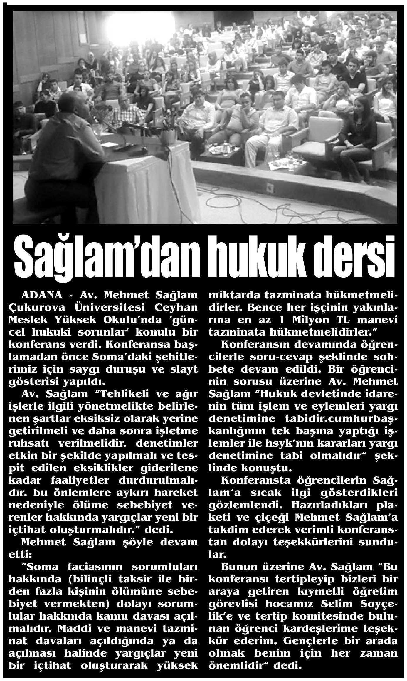 SAGLAM'DAN HUKUK DERSI P.