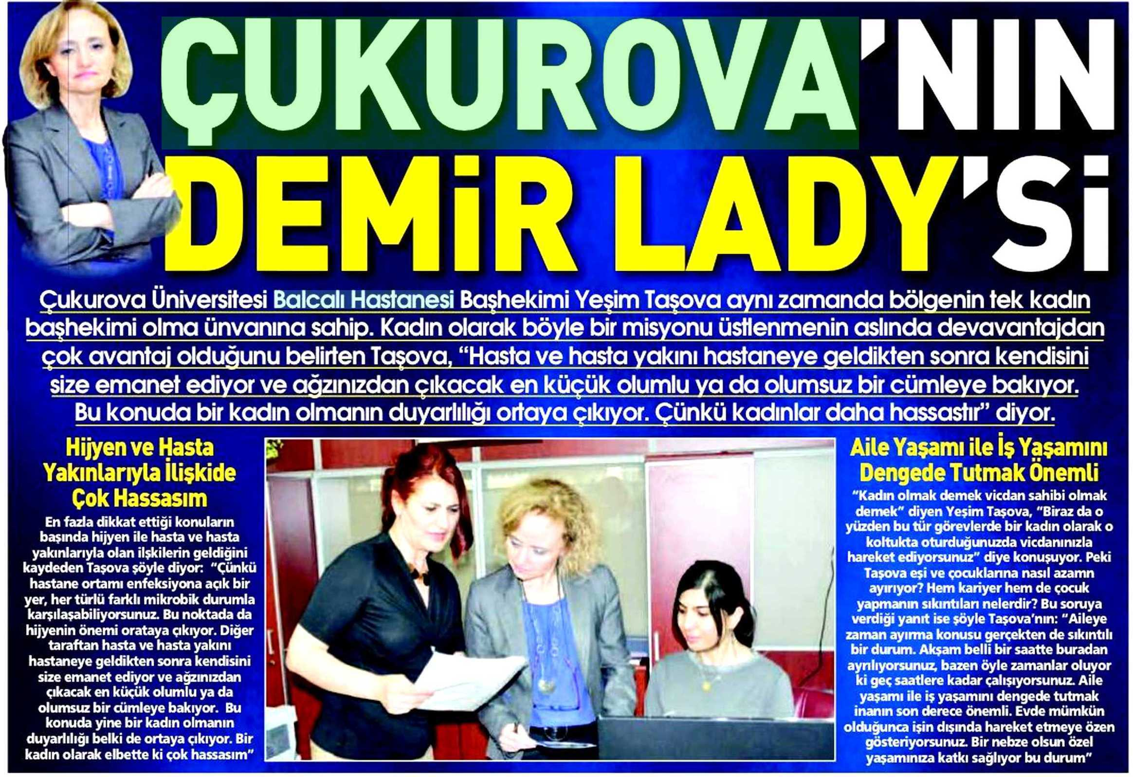 ÇUKUROA'NIN DEMIR LADY'SI P.