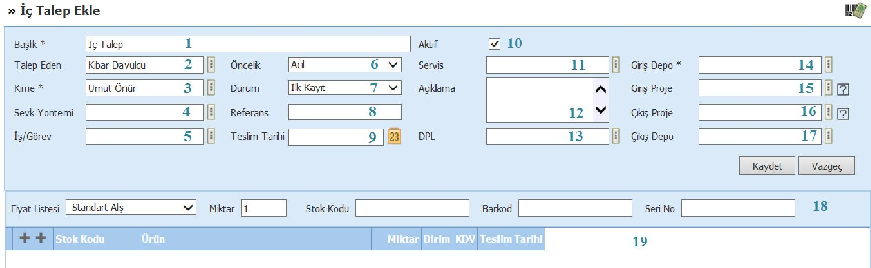 Bölüm I Satın Alma Modülü Genel Bilgiler Sayfa:ERP>Satın alma Satın alma modülü kurum içerisindeki tüm mal ve hizmet satın almalarının kaydedildiği ve yönetildiği modüldür.