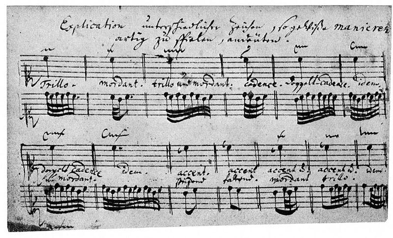 56 Şekil 6.25. Bach ın kendi el yazısı ile süslemeler Şekil 6.26. Bach ın süslemeleri, modern notasyon.