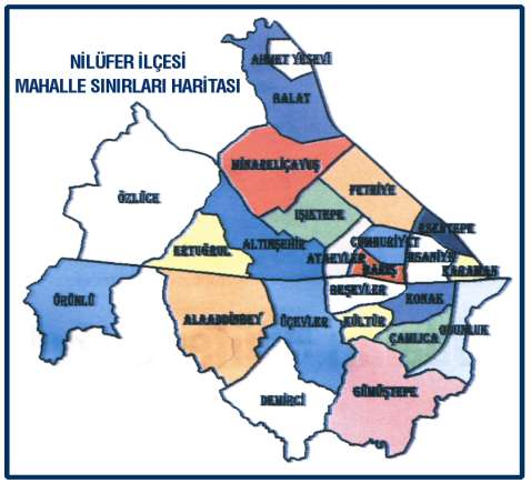 NİLÜFER 24 Mahalle, 9 köy Kiminin nüfusu 500, kiminin 12.