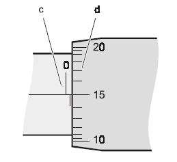 Ana ölçek Şekil 1.3: Ana ölçekte okunan değer 28mm, verniyenin verdiği değerle beraber 28,25mm okunur. Verniye MİKROMETRE Küçük kalınlıklar mikrometre ile ölçülür.