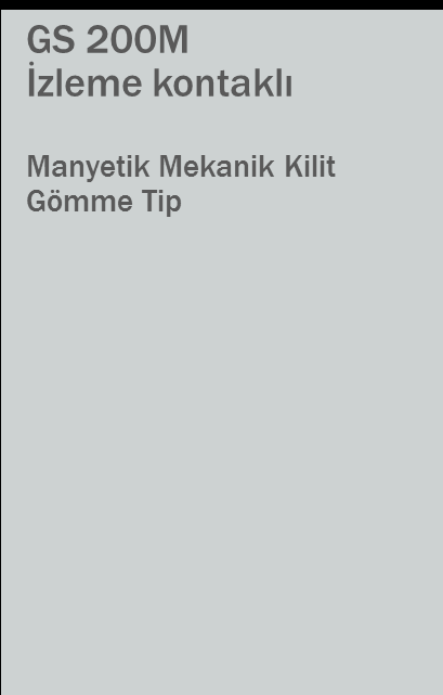 Gömme Tip SMB 200 Metal Kapı için Yüzey