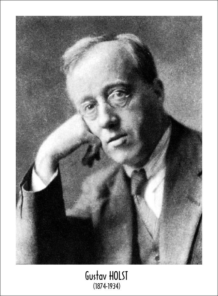 Kazım Çapacı Gustav HOLST Gustavus Theodore von Holst 21 Eylül 1874, Cheltenham 25 Mayıs 1934, Londra. Rus asıllı İngiliz besteci. En ünlü yapıtı «Gezegenler Süiti» (The Planets) dir.