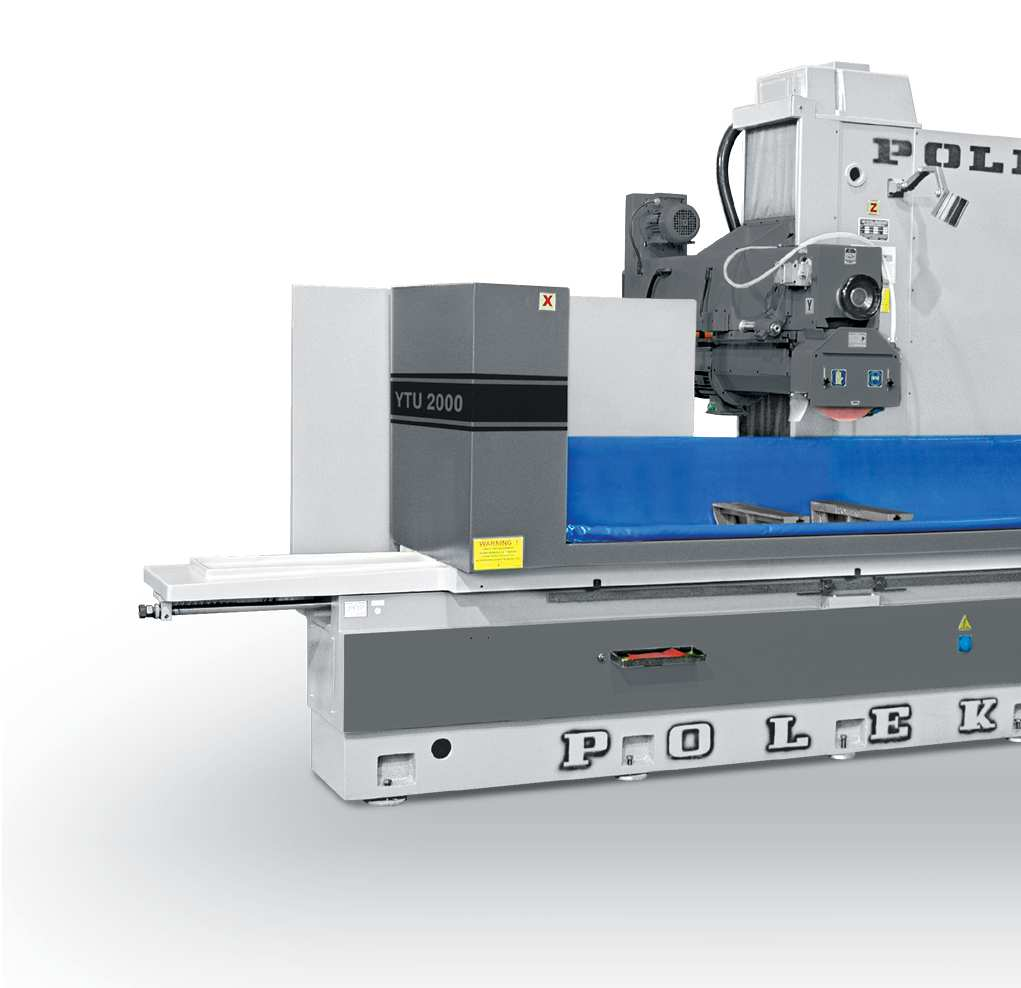 YTU 2000 Yatay Milli Satıh Taşlama Makinesi Horizontal Spindle Surface Grinding Machine İsteğe göre servo motor kontrol üniteli yapılır. If required servo motor control unit can be applied.