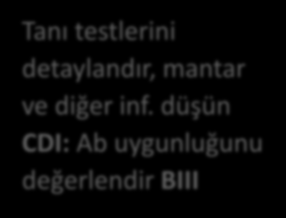 testlerini detaylandır, mantar ve diğer inf.