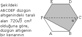 7 ÖYS MATEMATİK SORULARI 0.. ABCD bir ikizkenr ymuk Yukrıdki verilenlere göre, AC = kç cm dir? 6 C) 7 D) 8 Yukrıdki verilere göre, AC = kç cm dir? C) D) 6.. uzunluğu kç cm dir? C) 0 D).