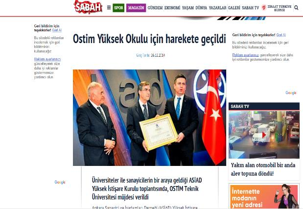 11-Ostim Teknik Üniversitesi : Ankara Sanayici ve İş adamları Derneği