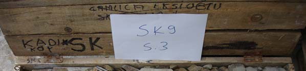 Şekil 4.10: KP-SK 9 sondajı 10.80 18.10 m leri arası sondaj karotları 4.