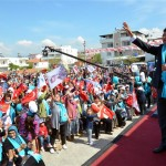 diyen Başkan Mehmet Tosun, Bizler çalışacağız, üreteceğiz, Bodrum Yarımadası nı geleceğe gerçekten biz taşıyacağız arkadaşlar. şeklinde konuştu.