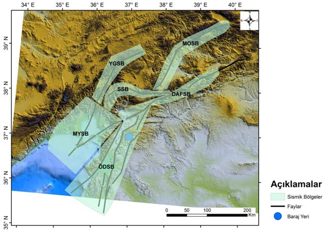 Fayların geometrilerinin belirlenmesinin ardından gelen adım uygun kaynak bölgelerinin (sismik bölge) belirlenmesidir.